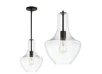 Jonathan Y Watts 10.5" Oil Rubbed Bronze/clear Glass/metal Led Pendant-nob. Fixed Price $46.00.