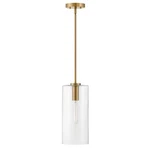 Lark Lane 1 Light Pendant, Lacquered Brass/clear - 83377LCB. Fixed Price $159.99.