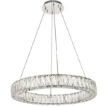 Elegant Lighting 3503D23 Monroe 24"W Led Crystal Ring Chandelier - Chrome. Fixed Price $842.00.