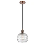 Innovations Deco Swirl 1-LT Mini Pendant, Acp/clr 516-1P-AC-G1213-8. Fixed Price $163.68.