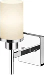 Vanity Light Wall Sconce Polished Chrome Fixtures With White Frosted Glass. Fixed Price $37.99.
