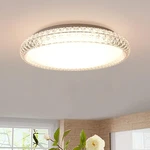 16 Inch Crystal Dimmable Led Flush Mount Light Fixture, 24W Super Bright Mode.... Fixed Price $102.48.