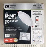 Commercial Smart Rgb+w Led Recessed Kit Ultra Slim White 6" 1005772467. Fixed Price $12.99.