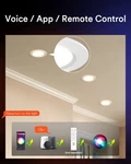 Lumary 4 Inch Canless Recessed Lights 9W 780LM Ultra-thin And Trim Rgbww White. Fixed Price $32.01.