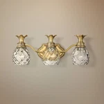 Hinkley Bath Plantation Medium Three Light Vanity 21" Burnished Brass. Fixed Price $407.15.