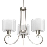 Progress Lighting P4695 Nickel Invite 3-LIGHT 22"W Chandelier. Fixed Price $209.99.