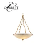 Corbett Parc Royale Chandelier 4-LIGHT Gold & Silver Leaf Wrought Iron Pendant. Fixed Price $349.27.