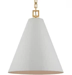 Visual Comfort Julie Neill JN5323SW/G Theo 21" Pendant Soft White And Gild. Fixed Price $1150.00.
