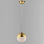 ET2 Half Moon 7 3/4" Wide Gold Led Orb Globe Mini Pendant Light. Fixed Price $107.20.