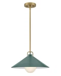 Lacquered Brass Led Pendant From The Milo Collection. Fixed Price $279.99.