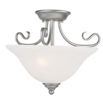 Livex Lighting Coronado Ceiling Mount Brushed Nickel 6121-91. Fixed Price $175.96.