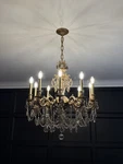 American Brass & Crystal (abc) Light Chandelier (retails For $7100). Fixed Price $3900.00.
