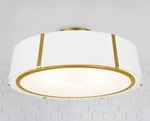 Crystorama Fulton 24" Wide Antique Gold Drum Ceiling Light. Fixed Price $598.00.
