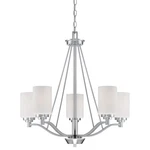 Millennium Lighting 3155 Nickel Durham 5-LIGHT Tier Chandelier. Fixed Price $225.52.