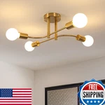Delipop Sputnik Ceiling Fixture, 4-LIGHT Gold Modern Semi Flush Mount, E26. Fixed Price $67.79.
