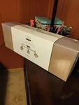 Tiffany Style Mission Glass 3 Light Adjustable Track Satin Nickel. Fixed Price $99.00.