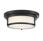 Meridian M60062 Light 13"W Flush Mount Drum Ceiling Fixture - Black. Fixed Price $118.00.