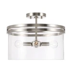 Capital Lighting 248741 Fuller 15"W Semi-flush Drum Nickel. Fixed Price $298.00.