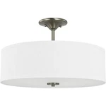 Progress Lighting P350167 Inspire 18"W Semi-flush Drum Nickel. Fixed Price $94.99.