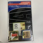 Permanent Adhesive Uppercase Vinyl Letters 6" Franklin Gothic Black Westcott. Fixed Price $7.00.