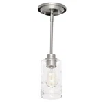 Home Decorators HB3532 1 Light Brushed Nickel Mini Pendant Ceiling Glass Lamp. Fixed Price $18.80.