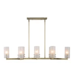 Uttermost Mistie 8 Light Linear Chandelier, Antique Brass - 21392. Fixed Price $1639.20.