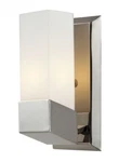 Z-lite Zen Chrome Wall Sconce With Matte Opal Glass. Fixed Price $71.99.