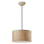 Uttermost Dafina Light Burlap Drum Pendant - 21933. Fixed Price $453.60.