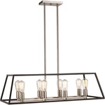 Trans Globe Lighting 10468-BK/BN Adams Pendant Black And Brushed Nickel. Fixed Price $323.00.