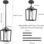Xupuhouse Farmhouse Pendant Light Fixture. Fixed Price $35.00.
