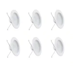 Feit Electric LEDR56B927CAMP6 5/6" 75W Equivalent Recessed Trim DOWNLIGHT6-PACK. Fixed Price $33.50.