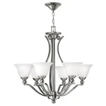 Hinkley Lighting Bolla Chandelier 1 Tier Foyer, Brushed Nickel - 4656BN. Fixed Price $394.99.