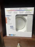 Halo RL56099S1EWHR 7.25 Inch Recessed - White. Fixed Price $26.00.
