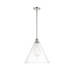 Innovations Ballston Cone Light Pendant 1S, Pn/clear 516-1S-PN-GBC-162. Fixed Price $313.28.