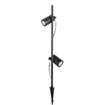Hampton Bay Dual Spot Light Pole Low Voltage Led Landscape Black Finish Lot Of 4. Fixed Price $77.99.
