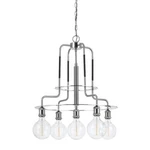 Cal Lighting Transformer Metal Chandelier, Steel, 27" FX-3652-5. Fixed Price $616.00.