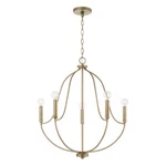 Capital Lighting Madison Chandelier, Aged Brass - 447051AD. Fixed Price $216.00.