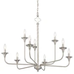 Craftmade 57029 Jolenne Light 35"W Taper Candle Style - Nickel. Fixed Price $359.08.