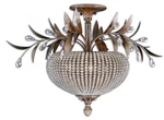 Uttermost Cristal De Lisbon Crystal Semiflush Light Fixture. Fixed Price $399.99.