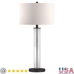 Mid Century Table Lamp Linen Shade Energy Efficient Indoor Lighting E26 Base 60W. Fixed Price $115.50.