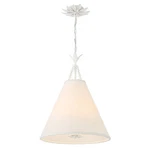 Matte White Pendant From The Broche Collection. Fixed Price $598.00.