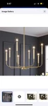 Lnc Modern Gold Candlestick Island Chandelier Transitional 8-LIGHT Pale Brass. Fixed Price $69.00.