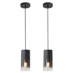 Linseeds 2-PACK Black Pendant Fixtures, Adjustable Modern Lights--. Fixed Price $86.17.