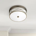 Robert Abbey Dark Nickel 15" Wide Flushmount Ceiling Light. Fixed Price $744.40.