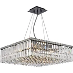 Elegant Lighting V2032D24BK/RC Maxime Chandelier Black Clear. Fixed Price $343.14.