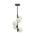 Dainolite Giovanna Light Pendant, Black/alabaster/alabaster GVA-175P-MB. Fixed Price $630.00.