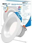 Nicor Dlr Series 5 In. To 6 White Selectable Cct Led Recessed Downlight Trim. Fixed Price $16.24.