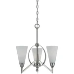 Cal Lighting & Accessories FX-3508/3 Canroe Chandelier Brushed Steel. Fixed Price $388.92.