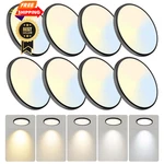 Wkoncldy 7.5INCH Led Ceiling Lights, Colors Selectable 7.5IN-8PACK, Black. Fixed Price $89.98.