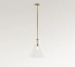 Pottery Barn Bridget Recycled Glass Flared Pendant 14"-18" Price Today. Fixed Price $125.33.